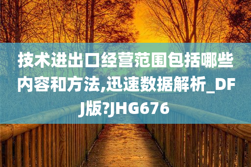 技术进出口经营范围包括哪些内容和方法,迅速数据解析_DFJ版?JHG676