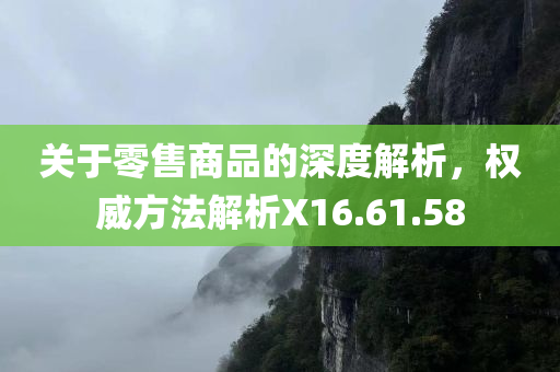 关于零售商品的深度解析，权威方法解析X16.61.58