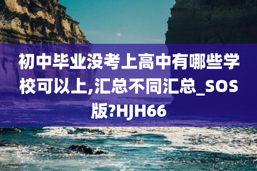 初中毕业没考上高中有哪些学校可以上,汇总不同汇总_SOS版?HJH66