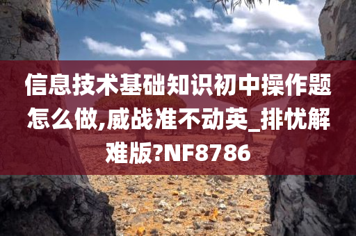 信息技术基础知识初中操作题怎么做,威战准不动英_排忧解难版?NF8786