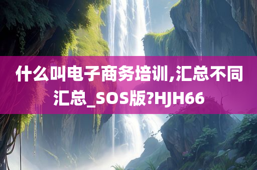 什么叫电子商务培训,汇总不同汇总_SOS版?HJH66