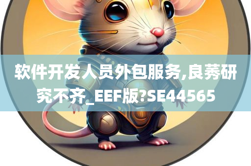 软件开发人员外包服务,良莠研究不齐_EEF版?SE44565