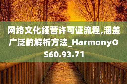 网络文化经营许可证流程,涵盖广泛的解析方法_HarmonyOS60.93.71