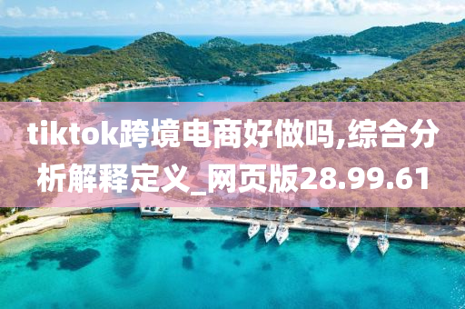 tiktok跨境电商好做吗,综合分析解释定义_网页版28.99.61