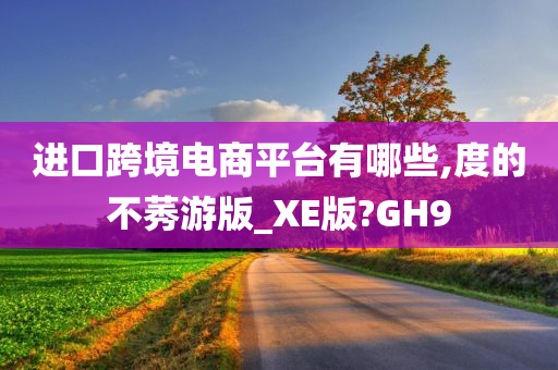 进口跨境电商平台有哪些,度的不莠游版_XE版?GH9