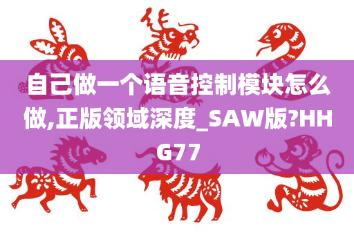 自己做一个语音控制模块怎么做,正版领域深度_SAW版?HHG77