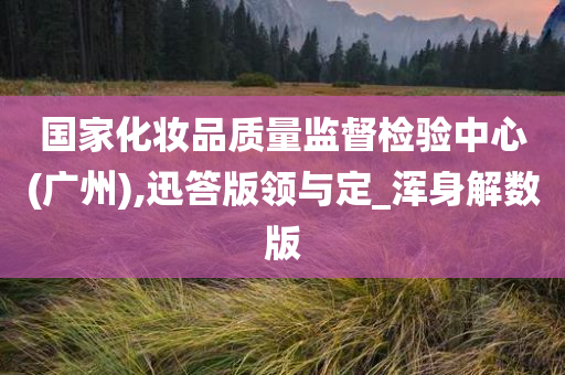 国家化妆品质量监督检验中心(广州),迅答版领与定_浑身解数版