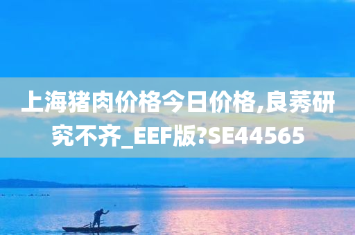 上海猪肉价格今日价格,良莠研究不齐_EEF版?SE44565