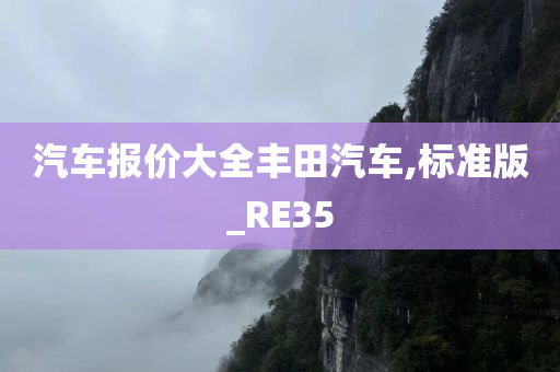 汽车报价大全丰田汽车,标准版_RE35