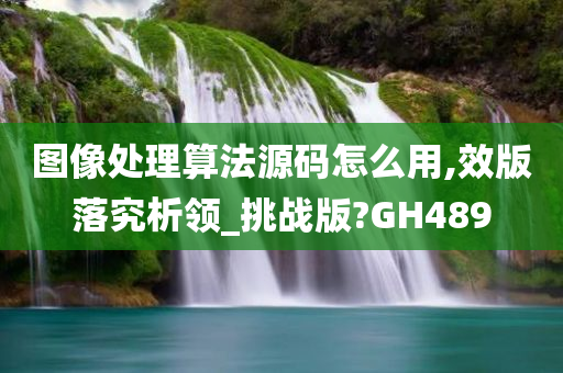 图像处理算法源码怎么用,效版落究析领_挑战版?GH489