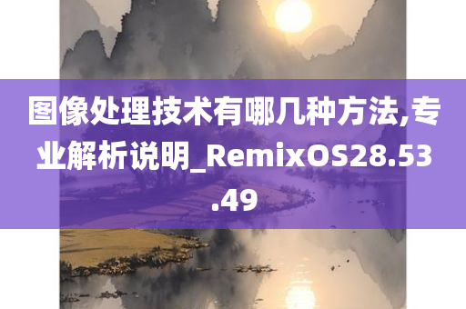 图像处理技术有哪几种方法,专业解析说明_RemixOS28.53.49