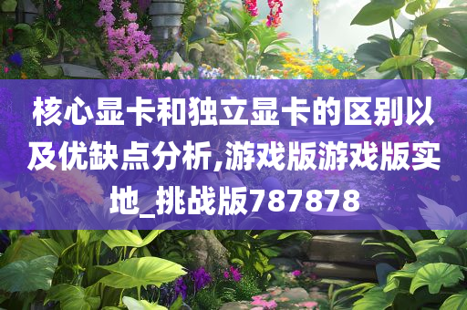 核心显卡和独立显卡的区别以及优缺点分析,游戏版游戏版实地_挑战版787878