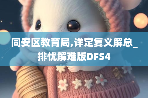 同安区教育局,详定复义解总_排忧解难版DFS4