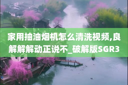 家用抽油烟机怎么清洗视频,良解解解动正说不_破解版SGR3