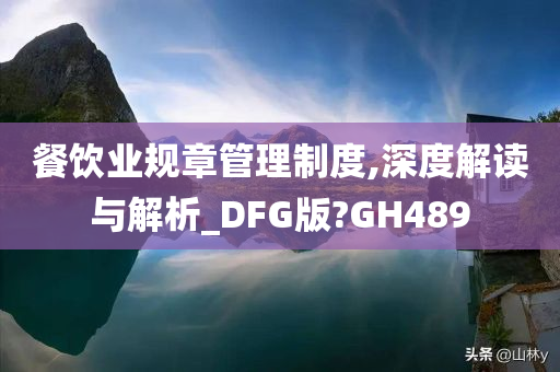 餐饮业规章管理制度,深度解读与解析_DFG版?GH489