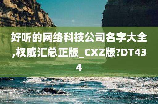 好听的网络科技公司名字大全,权威汇总正版_CXZ版?DT434