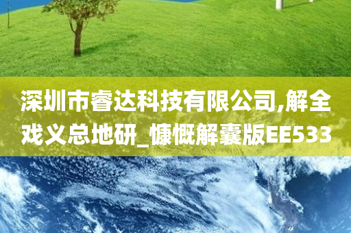 深圳市睿达科技有限公司,解全戏义总地研_慷慨解囊版EE533