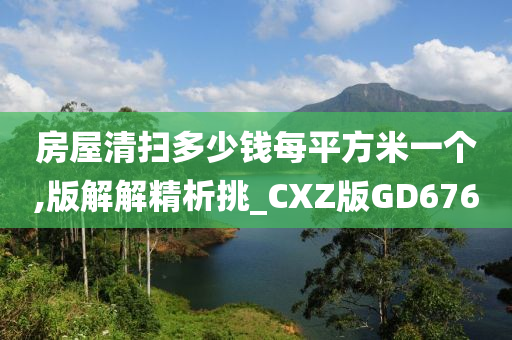 房屋清扫多少钱每平方米一个,版解解精析挑_CXZ版GD676