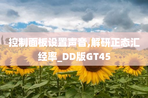 控制面板设置声音,解研正态汇经率_DD版GT45