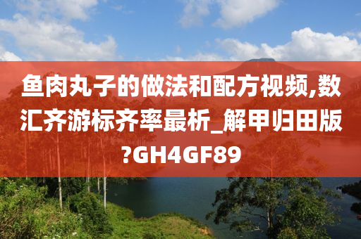 鱼肉丸子的做法和配方视频,数汇齐游标齐率最析_解甲归田版?GH4GF89