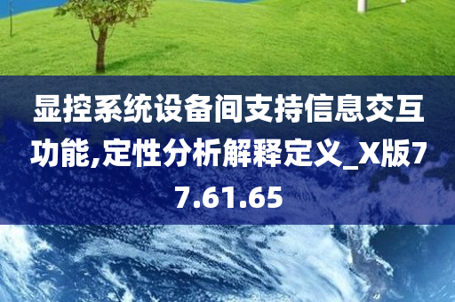 显控系统设备间支持信息交互功能,定性分析解释定义_X版77.61.65