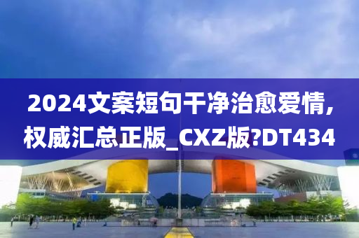 2024文案短句干净治愈爱情,权威汇总正版_CXZ版?DT434