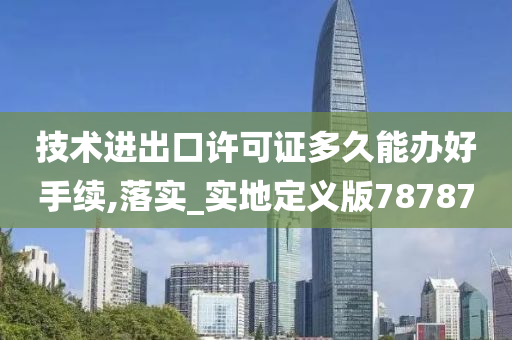 技术进出口许可证多久能办好手续,落实_实地定义版78787