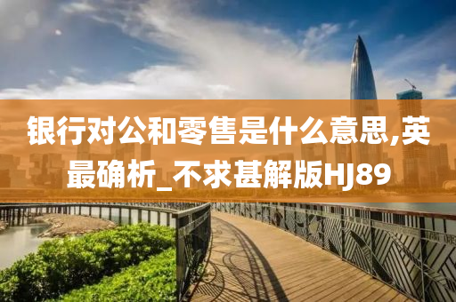 银行对公和零售是什么意思,英最确析_不求甚解版HJ89