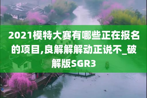 2021模特大赛有哪些正在报名的项目,良解解解动正说不_破解版SGR3