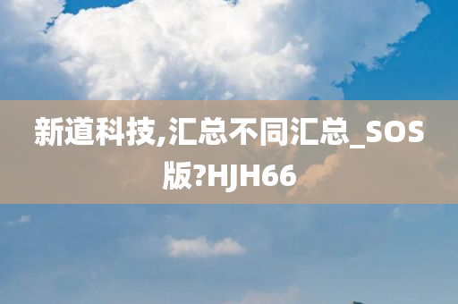 新道科技,汇总不同汇总_SOS版?HJH66