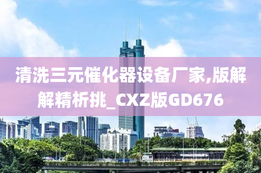 清洗三元催化器设备厂家,版解解精析挑_CXZ版GD676