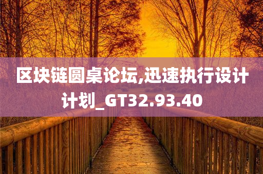 区块链圆桌论坛,迅速执行设计计划_GT32.93.40