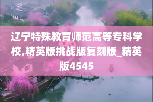 辽宁特殊教育师范高等专科学校,精英版挑战版复刻版_精英版4545