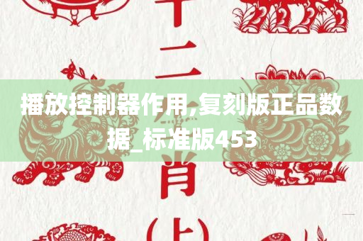 播放控制器作用,复刻版正品数据_标准版453