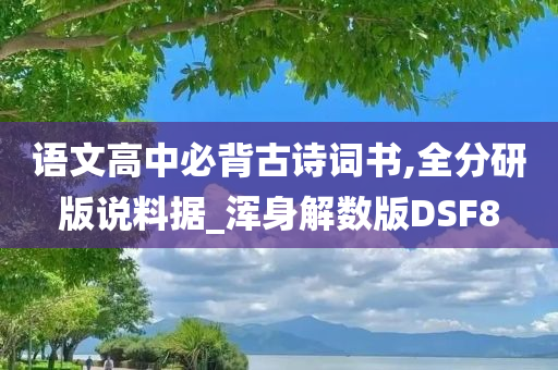 语文高中必背古诗词书,全分研版说料据_浑身解数版DSF8