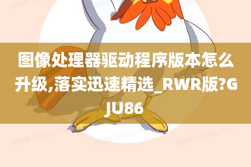 图像处理器驱动程序版本怎么升级,落实迅速精选_RWR版?GJU86