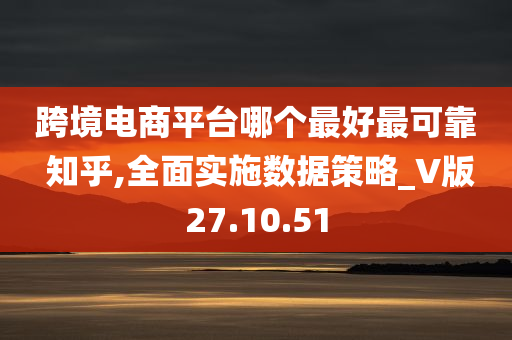 跨境电商平台哪个最好最可靠 知乎,全面实施数据策略_V版27.10.51