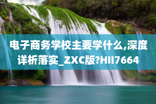 电子商务学校主要学什么,深度详析落实_ZXC版?HII7664