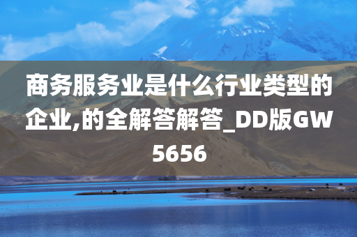 商务服务业是什么行业类型的企业,的全解答解答_DD版GW5656