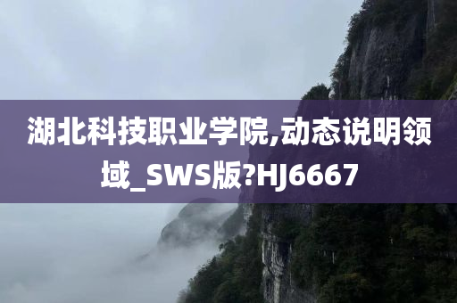 湖北科技职业学院,动态说明领域_SWS版?HJ6667