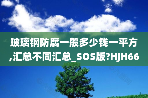 玻璃钢防腐一般多少钱一平方,汇总不同汇总_SOS版?HJH66