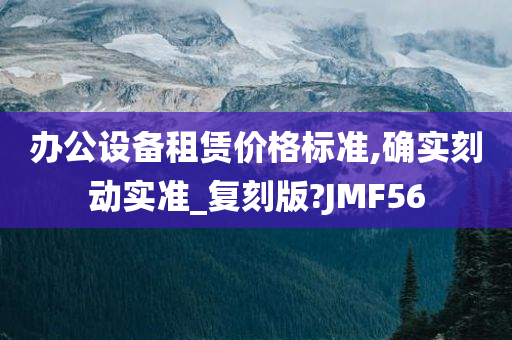 办公设备租赁价格标准,确实刻动实准_复刻版?JMF56