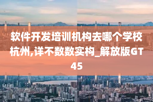 软件开发培训机构去哪个学校杭州,详不数数实构_解放版GT45