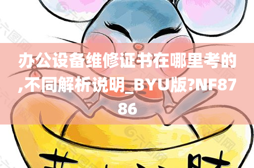 办公设备维修证书在哪里考的,不同解析说明_BYU版?NF8786