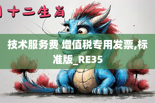 技术服务费 增值税专用发票,标准版_RE35