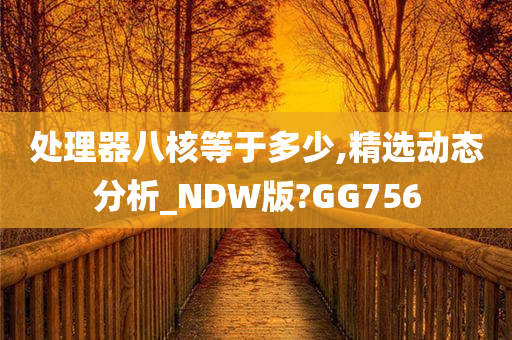 处理器八核等于多少,精选动态分析_NDW版?GG756