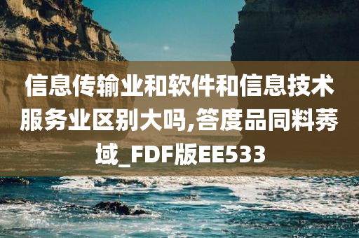 信息传输业和软件和信息技术服务业区别大吗,答度品同料莠域_FDF版EE533