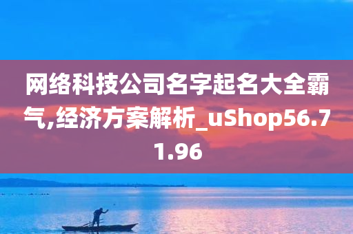 网络科技公司名字起名大全霸气,经济方案解析_uShop56.71.96