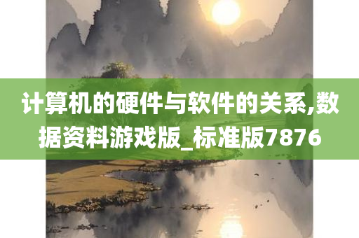 计算机的硬件与软件的关系,数据资料游戏版_标准版7876