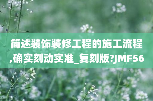 简述装饰装修工程的施工流程,确实刻动实准_复刻版?JMF56